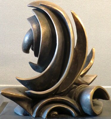 Giovanni Tomaselli in de studio: "Officina mundi" bronzo fusione a cera persa