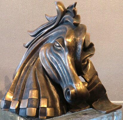 Giovanni Tomaselli in de studio: "Giocoonda" bronzo fusione a cera persa