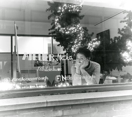 Netka Croonenborghs in de studio: Atelier Netka - HOHOHO Dreams do come true!