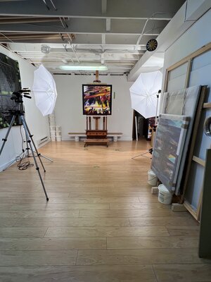 Bill Santelli en el estudio: Documenting new work