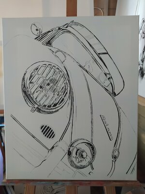 Hubert Ollivier im Studio: Croquis work in progress