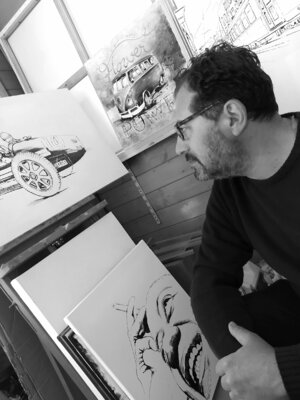 Hubert Ollivier im Studio