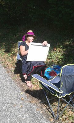 Josiane Zarka nello studio: Peindre au Lac de Paladru
