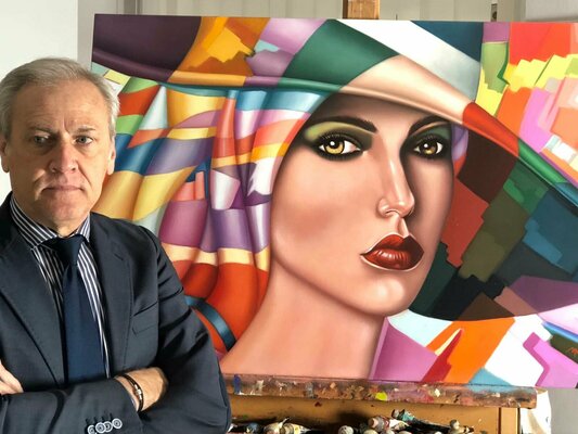 Massimo Marano dans le studio