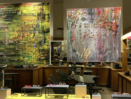 Ludwig Kranich im Studio: Sehr schöne Ausstellung bei Optik Schneider in der Amalienstrasse in Muenchen