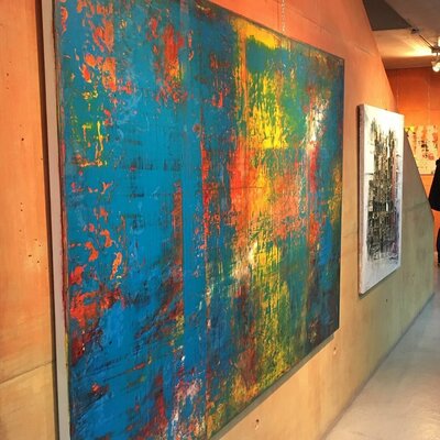 Ludwig Kranich im Studio: Ausstellung im Atelierhaus in Krailing bei Muenchen