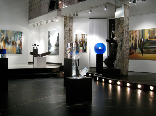 Robert Hettich in the Studio: Gallery Minerva, Malmö. Sweden.