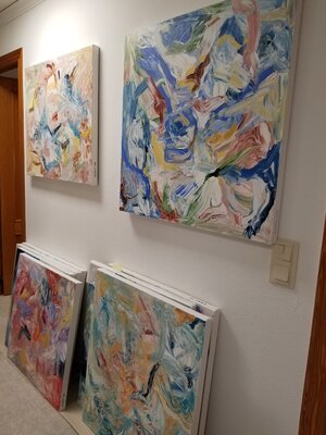 Monique Dufour im Studio: New art - ready to wrap