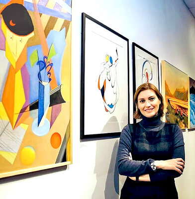 Elena Seroff im Studio