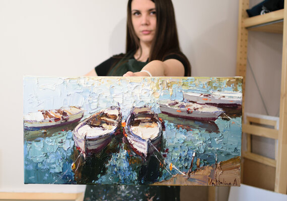 Anastasiya Valiulina im Studio
