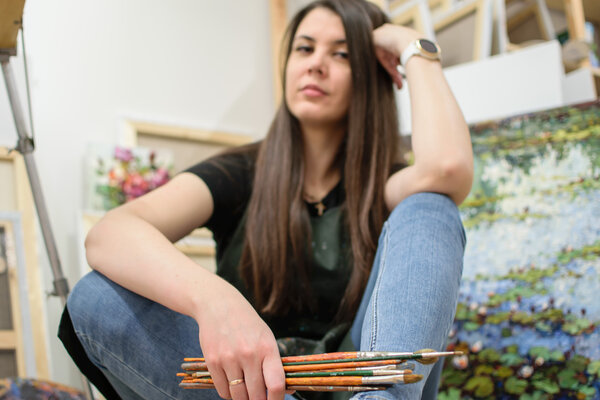 Anastasiya Valiulina im Studio