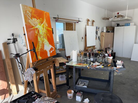 Gregory Malphurs dans le studio