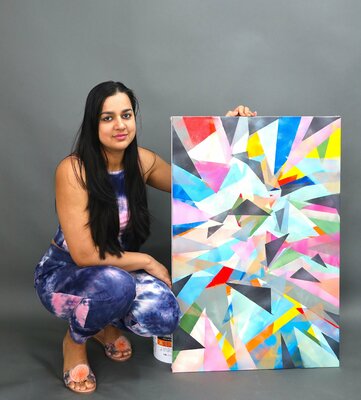 POOVI ART in the Studio