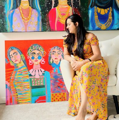 POOVI ART in the Studio