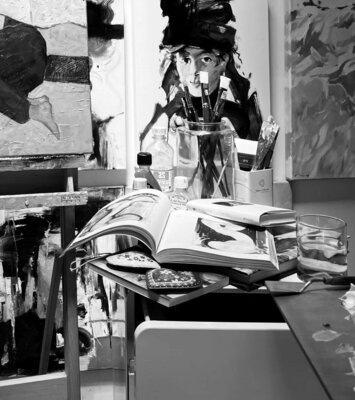Li Lee-Archer in de studio: Some Studio Chaos