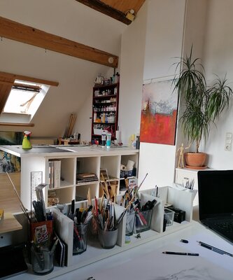 Vera Jochum nello studio