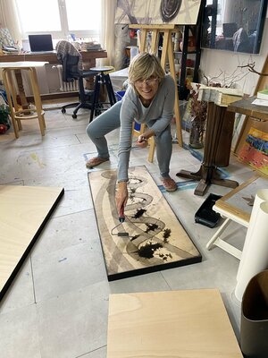 Mila Ruiz in the Studio