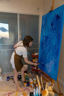 Laura Pretto Vargas in the Studio: working