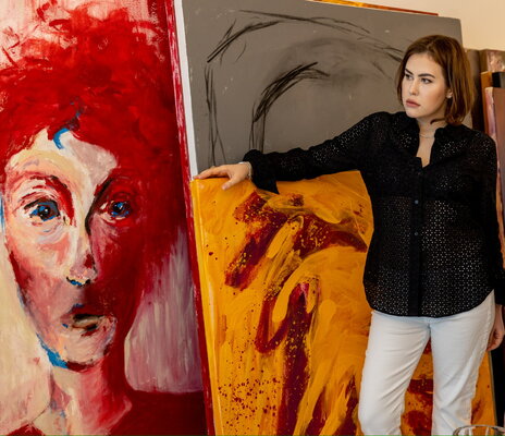 Laura Pretto Vargas in the Studio