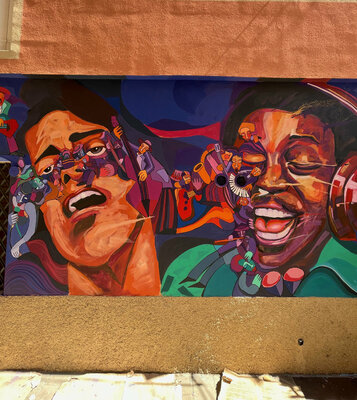 Antonio Cotecchia im Studio: muarle Porretta Terme Heddie Hinton - Wilson Pickett