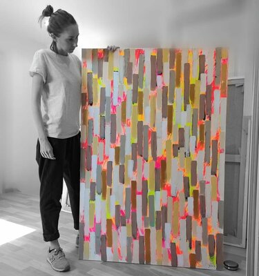Delphine Dessein in the Studio: Pluie de Liberté...