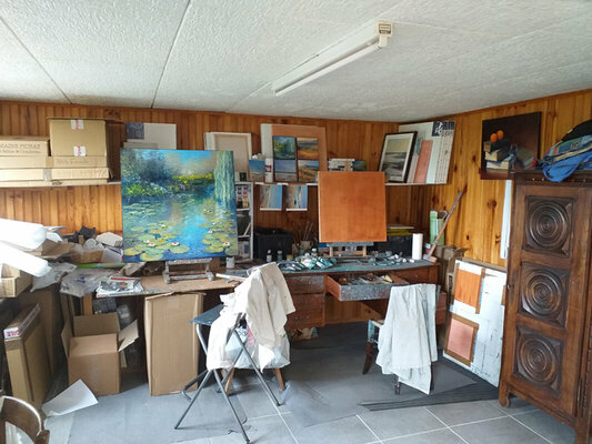 Jacques Majos in the Studio: Partie travail de l'atelier