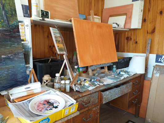 Jacques Majos in the Studio: Plan de travail