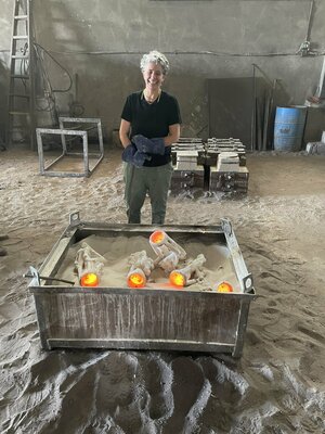 Lamia Fakhoury im Studio