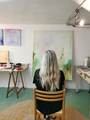 Jennifer Baker in the Studio