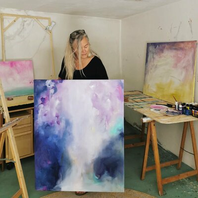 Jennifer Baker in the Studio