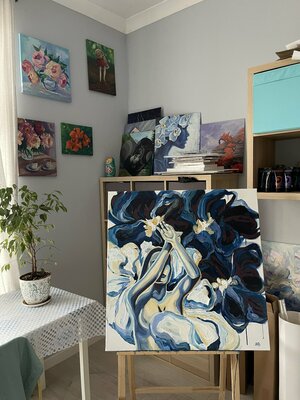 Marina Beresneva nello studio