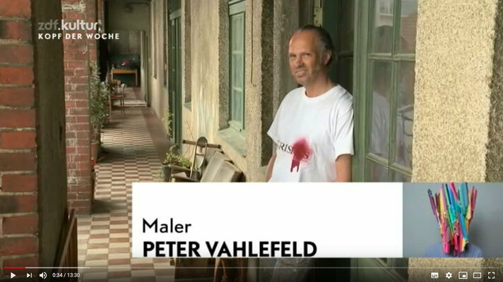 Peter Vahlefeld in the Studio: ZDF Kultur: Television Feature