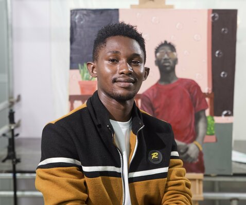 Olamide Ogunade Olisco in the Studio