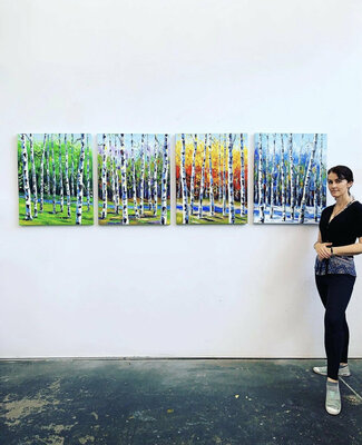 Lisa Elley en el estudio