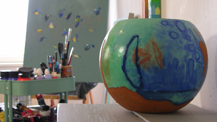 Sophia Heeres nello studio