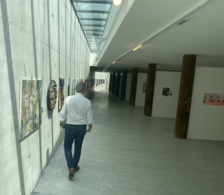 Paul Yves POUMAY in the Studio: exposition - rovereto - www.aiapi.it - roberto ronca - art curator - italie - 2021