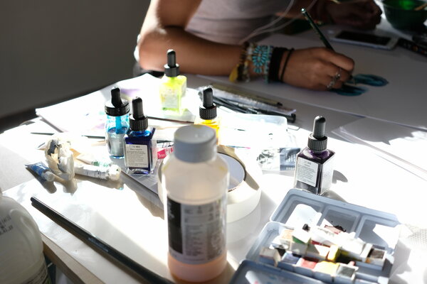 Alison Bignon in de studio: studio view