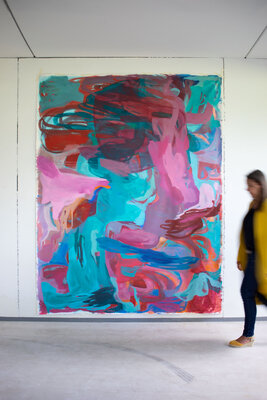 Petra Penz in de studio