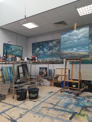 Wim Van De Wege nello studio