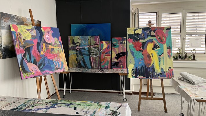 Claudia Dietschi en el estudio
