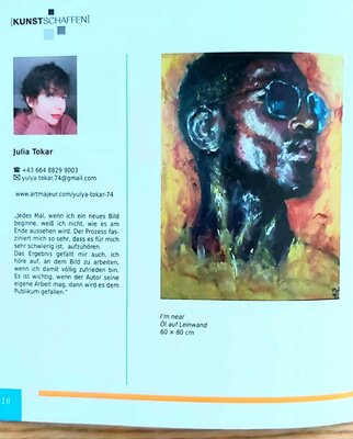 Julia (Iuliia) Tokar im Studio: catalogue with my painting
