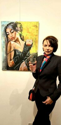 Julia (Iuliia) Tokar im Studio: exhibition in vienna