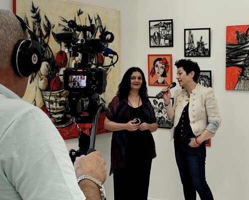 Anna Soghomonyan im Studio