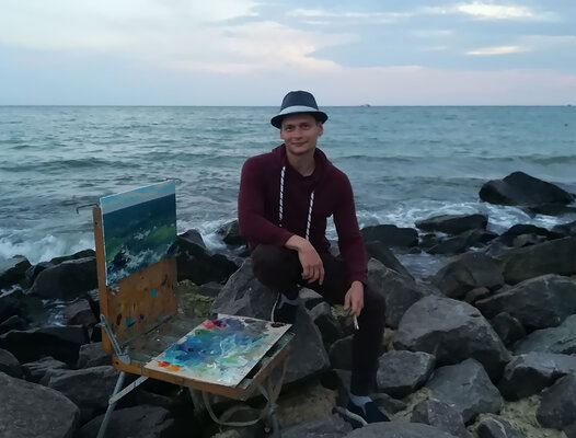 Dmitry Oleyn in the Studio: Plein air