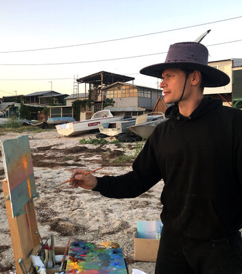Dmitry Oleyn in the Studio: Plein air