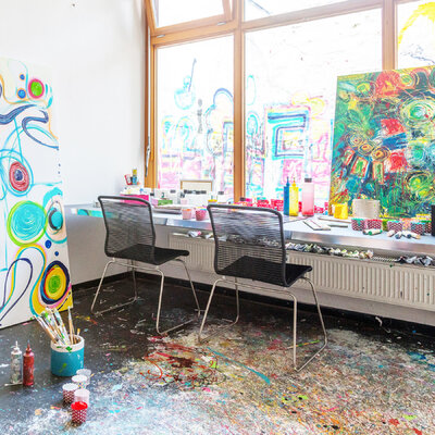 Elke Jungbluth in the Studio
