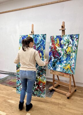 Ruzica Sola im Studio: Atelier Köln-Süd