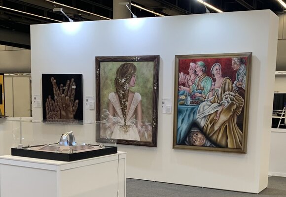 Randa Hijazi en el estudio