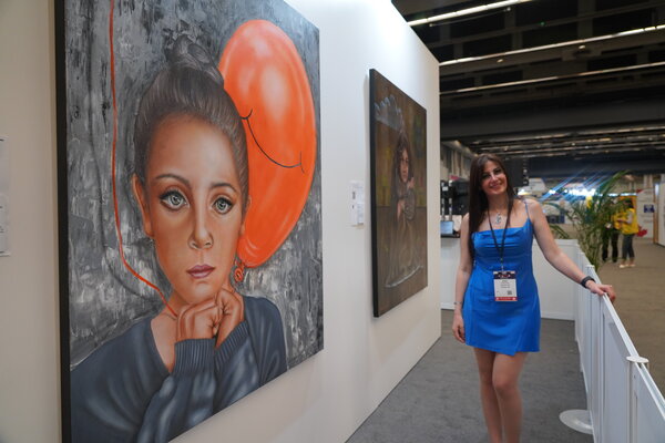 Randa Hijazi en el estudio