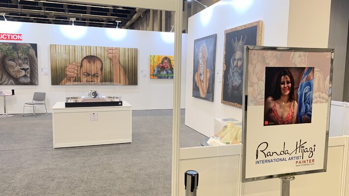 Randa Hijazi en el estudio